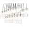 Z-Lite Alton Linear Chandelier, 23-Light, 18 In.W x 54 In.L x 14.25 In.H, Brushed Nickel/Clear+Frosted 824P-23L-BN - alternate 7